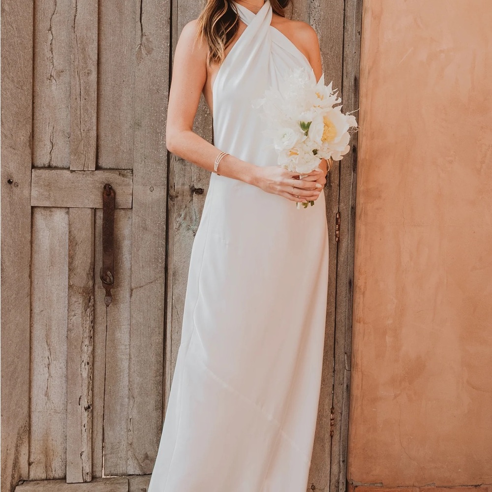 Show Me Your MuMu White halter dress